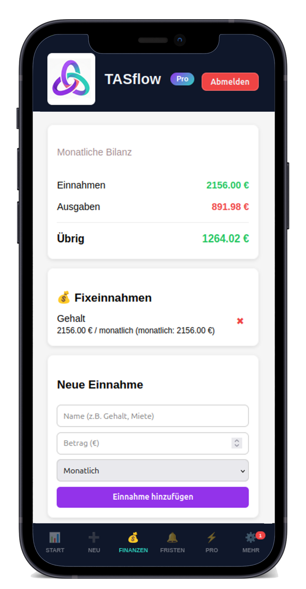 TASflow Finanzen